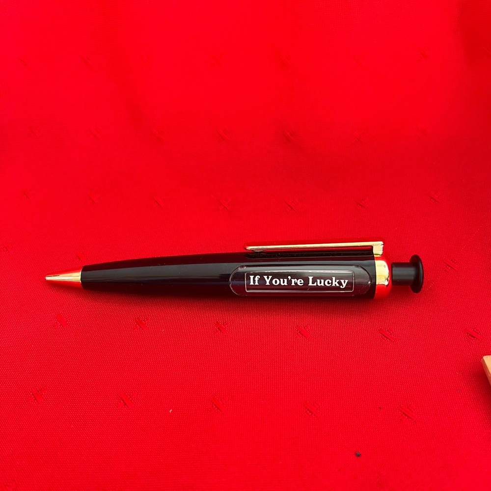 This is a Predict-A-Pen decision maker ballpoint pen